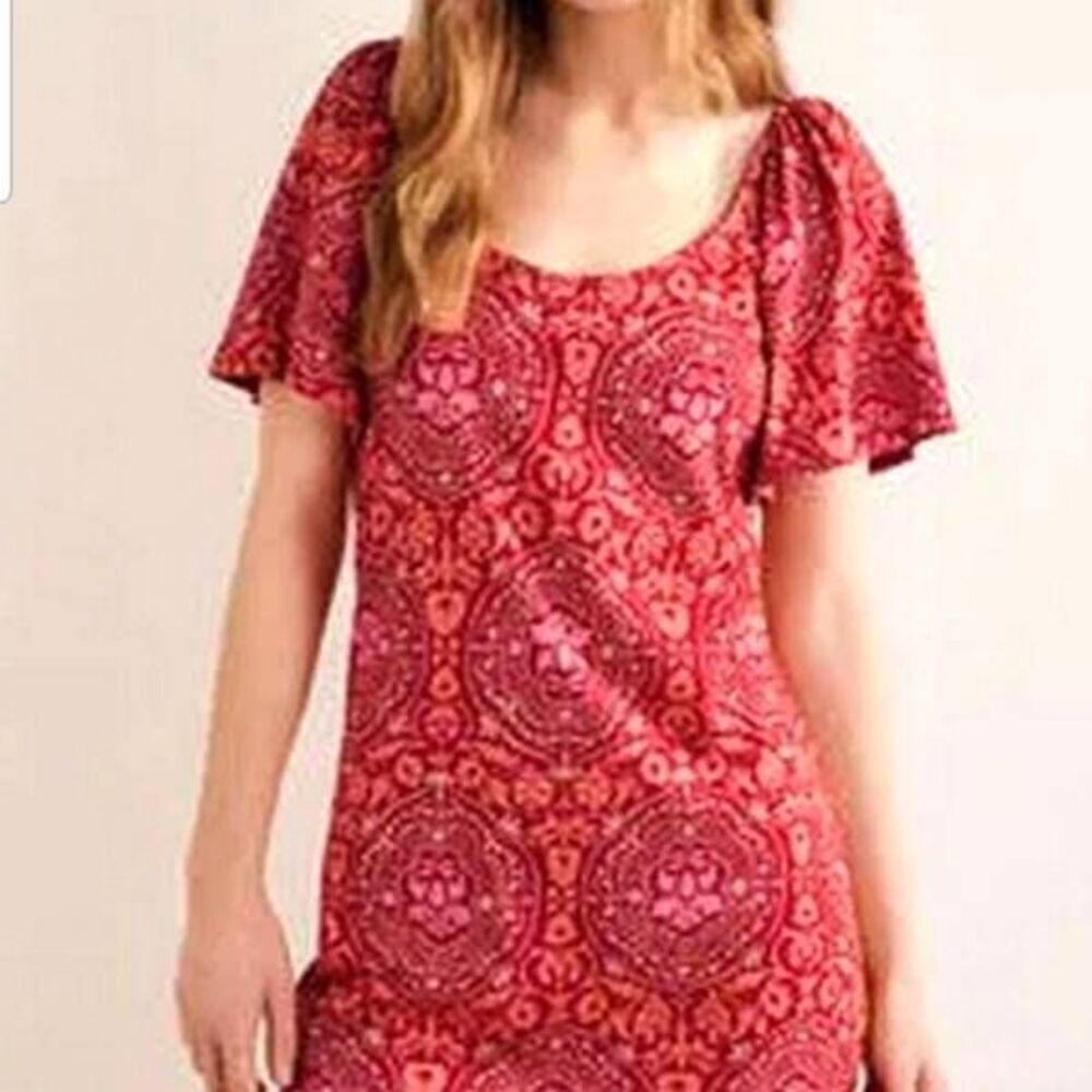 NWT Boden coop Neck Mini Dress sz 10R